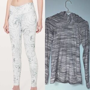 LULULEMON LEGGINGS AND SWEATSHIRT 2FOR1